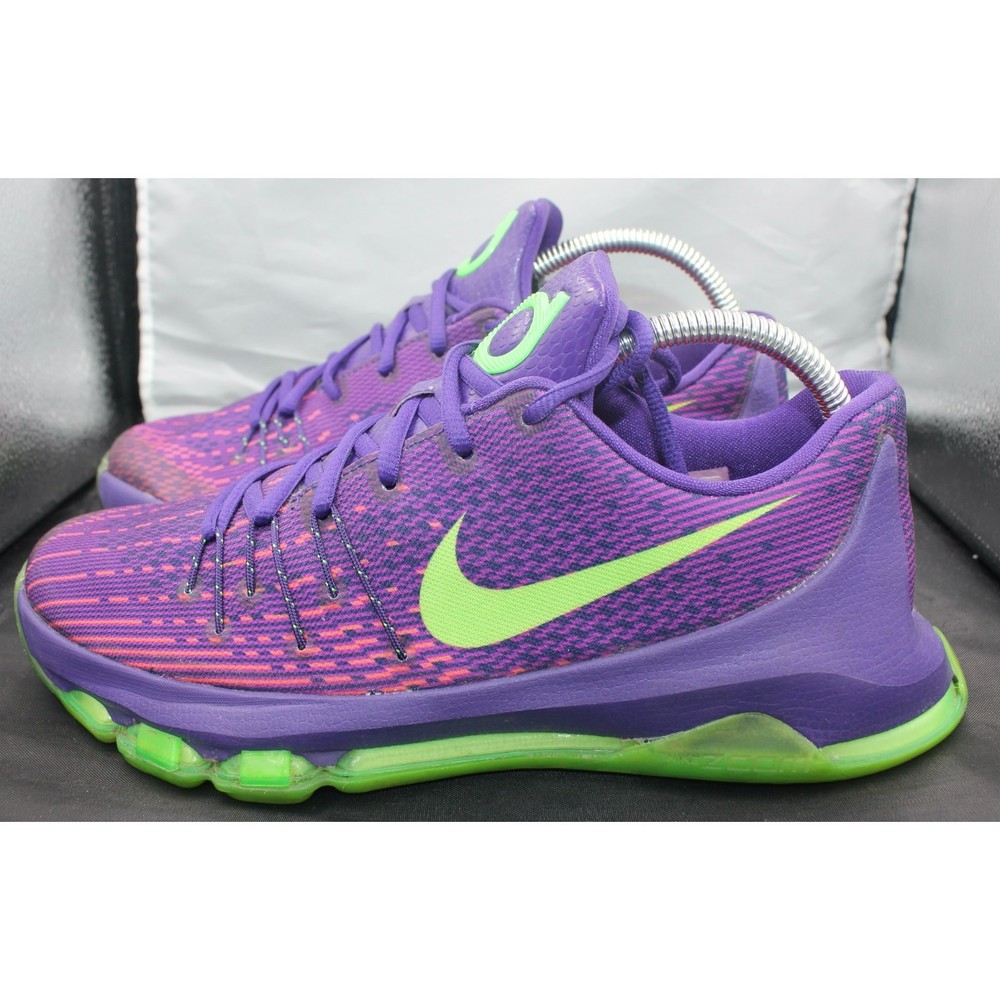 GS NIKE KD 8 SUIT PURPLE & GREEN KIDS YOUTH SIZE 7Y/9W